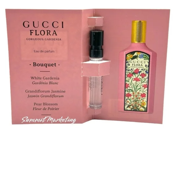 Gucci  Pouch AndBloom and Flora Fragrance Collection Boxed Five Samples Plus Two - Picture 6 of 12